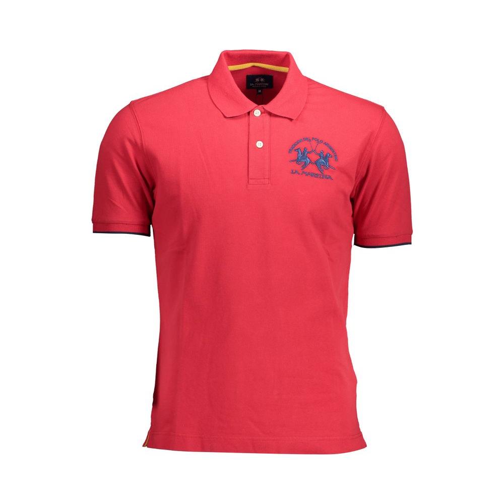 La Martina Elegant Pink Polo: Casual Luxury for Men La Martina