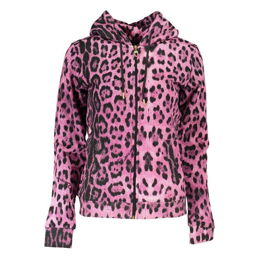 Cavalli Class Pink Cotton Women Sweater Cavalli Class