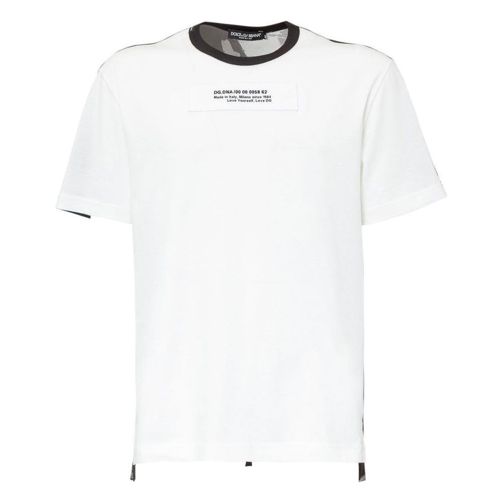 Dolce & Gabbana White Cotton T-Shirt Dolce & Gabbana