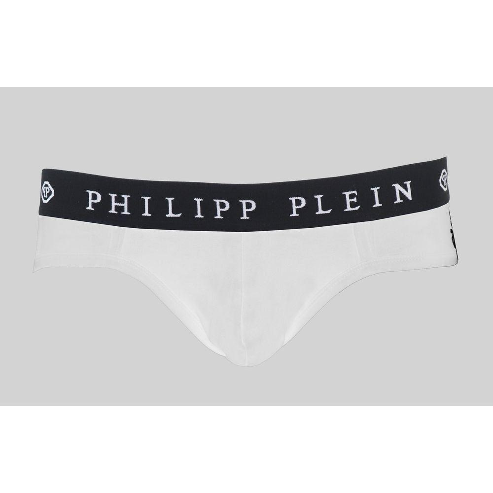 Philipp Plein White Cotton Men Boxer Short Philipp Plein