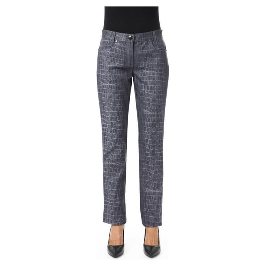 BYBLOS Chic Croc Print Trousers with Pockets BYBLOS