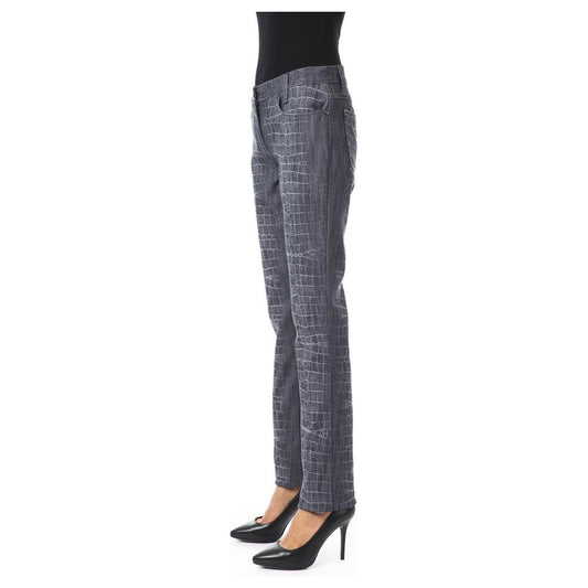 BYBLOS Chic Croc Print Trousers with Pockets BYBLOS