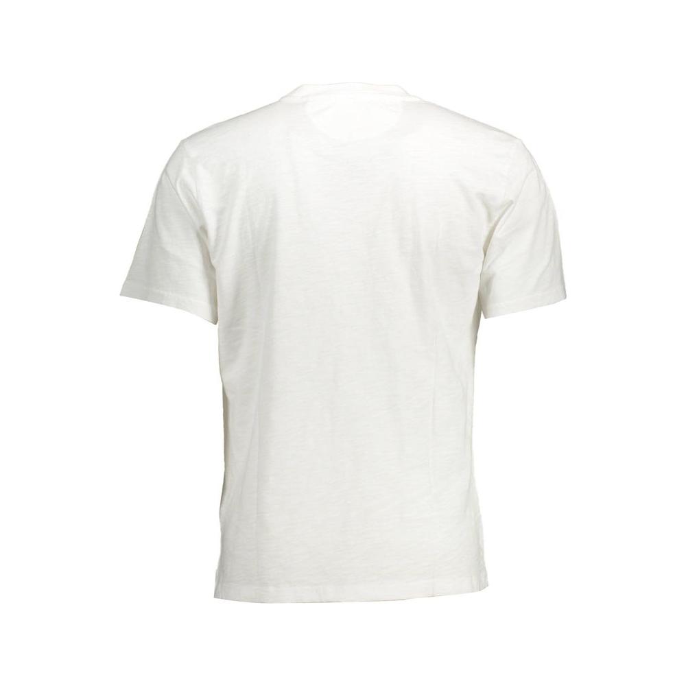 La Martina White Cotton Men T-Shirt La Martina