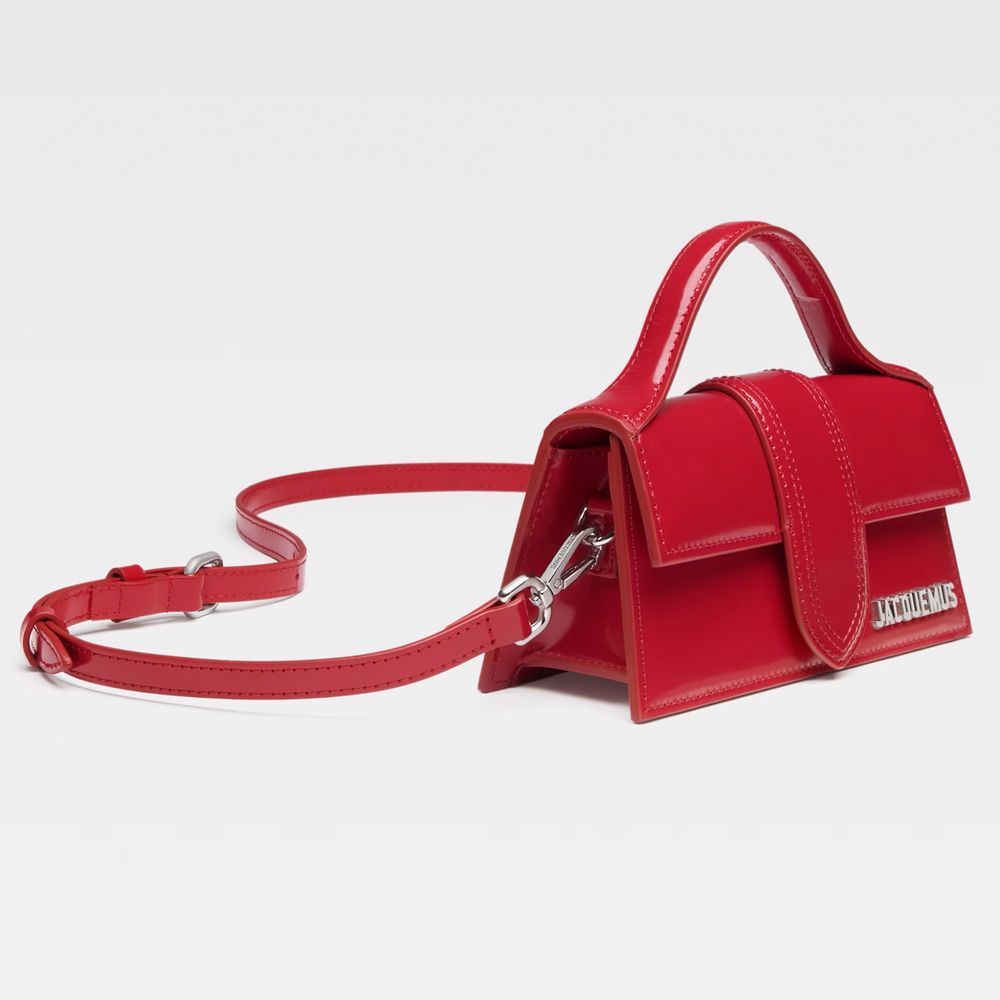 Jacquemus Red Leather MINI Crossbody Bag