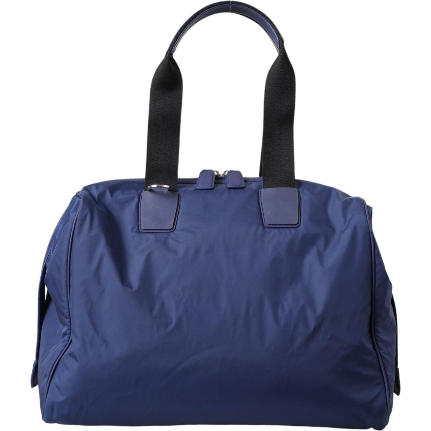 Dolce & Gabbana Blue Nylon Calfskin Hand Shoulder Duffel Bag Dolce & Gabbana