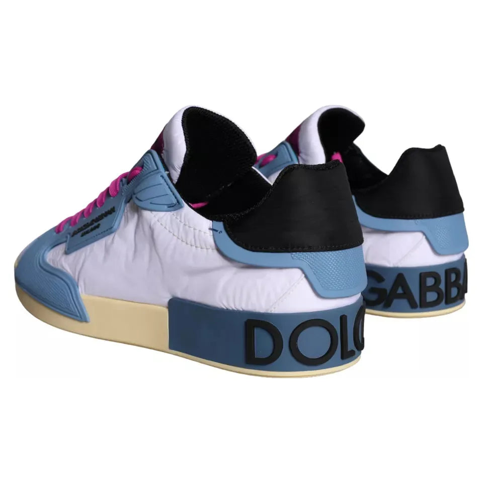 Dolce & Gabbana Multicolor Leather Low Top Sneakers Men Shoes Dolce & Gabbana