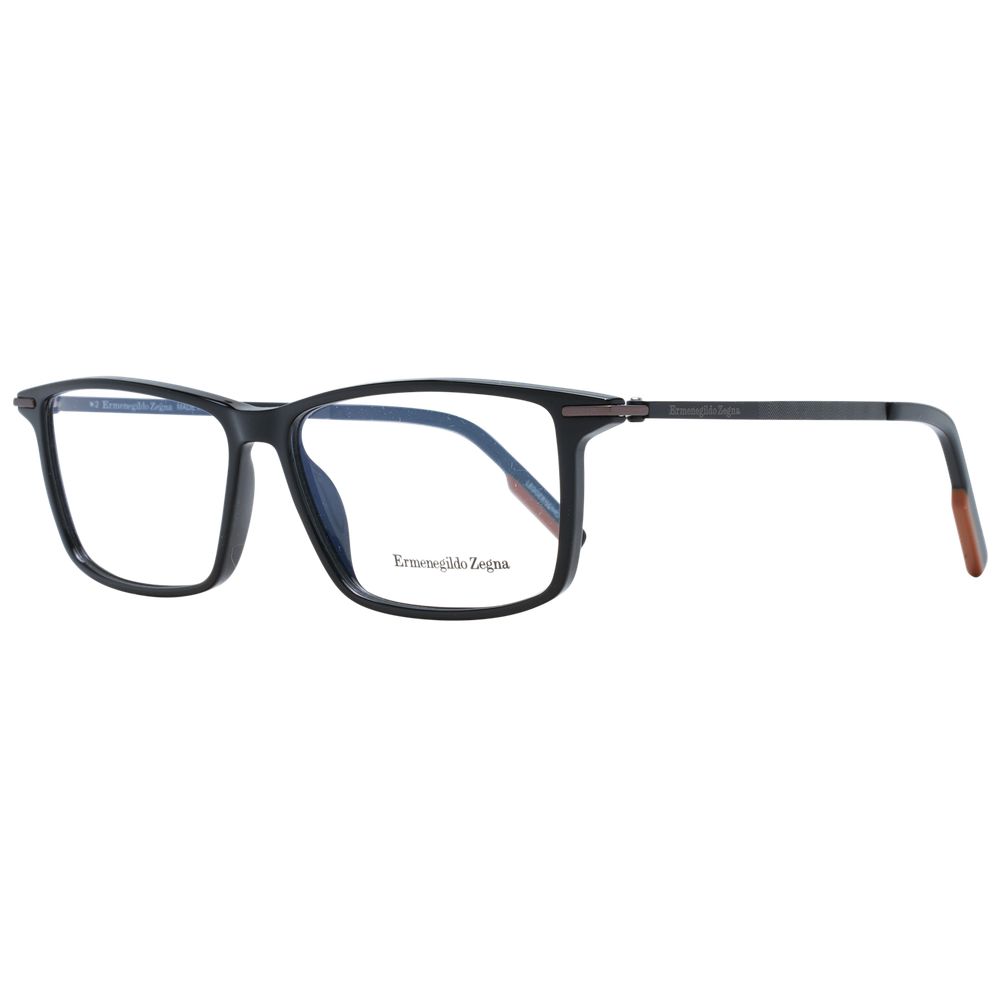 Ermenegildo Zegna Black Plastic Glasses (Frames) 1728,67345776800,Accessories,Black,Ermenegildo Zegna,Glasses (Frames) - Glasses and Sunglasses - Accessories,Glasses and Sunglasses - Accessories,Men,New with tags