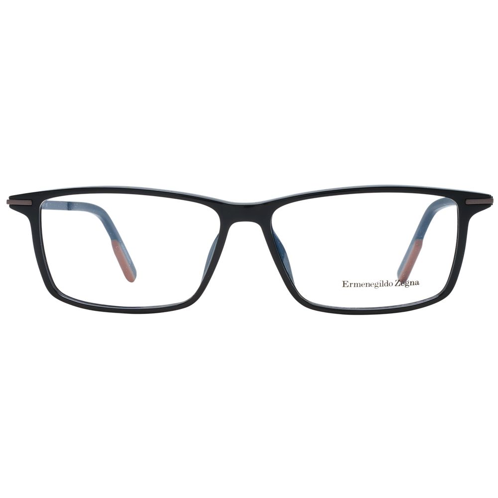 Ermenegildo Zegna Black Plastic Glasses (Frames) 1728,67345776800,Accessories,Black,Ermenegildo Zegna,Glasses (Frames) - Glasses and Sunglasses - Accessories,Glasses and Sunglasses - Accessories,Men,New with tags