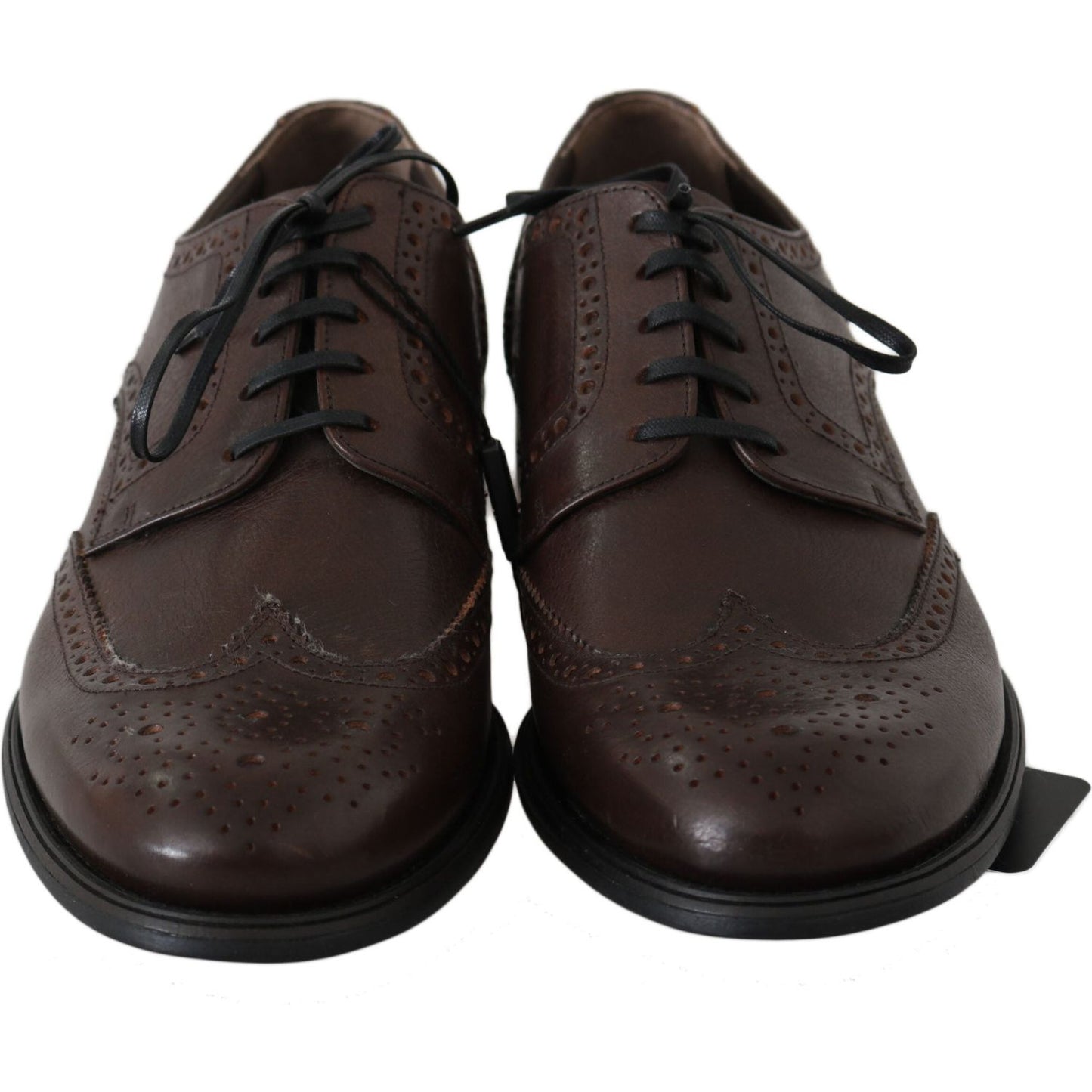 Dolce & Gabbana Elegant Brown Leather Derby Brogues Dolce & Gabbana