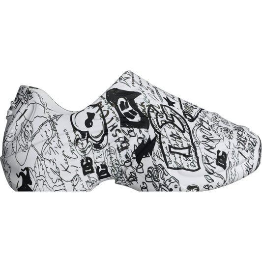 Dolce & Gabbana White Black Graffiti Daymaster Sneakers Shoes Dolce & Gabbana