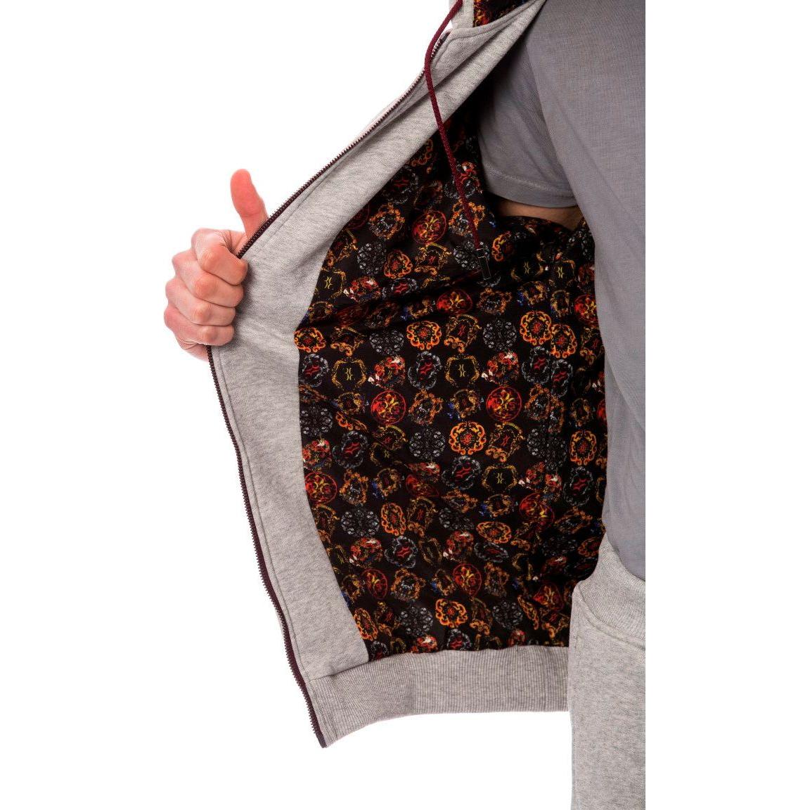 优雅的灰色棉质运动套装