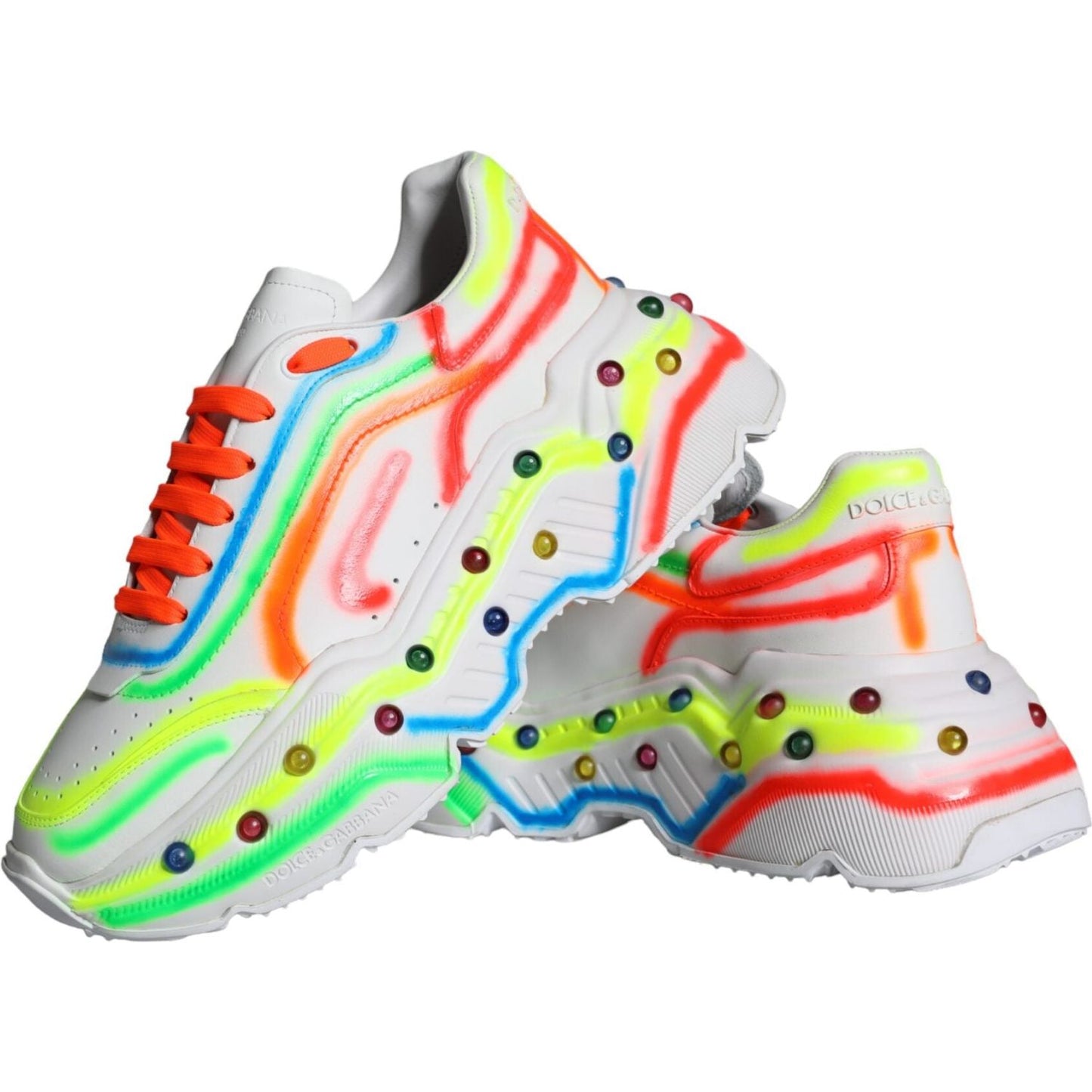 Dolce & Gabbana Multicolor Daymaster LED Lighted Sneaker Shoes Dolce & Gabbana