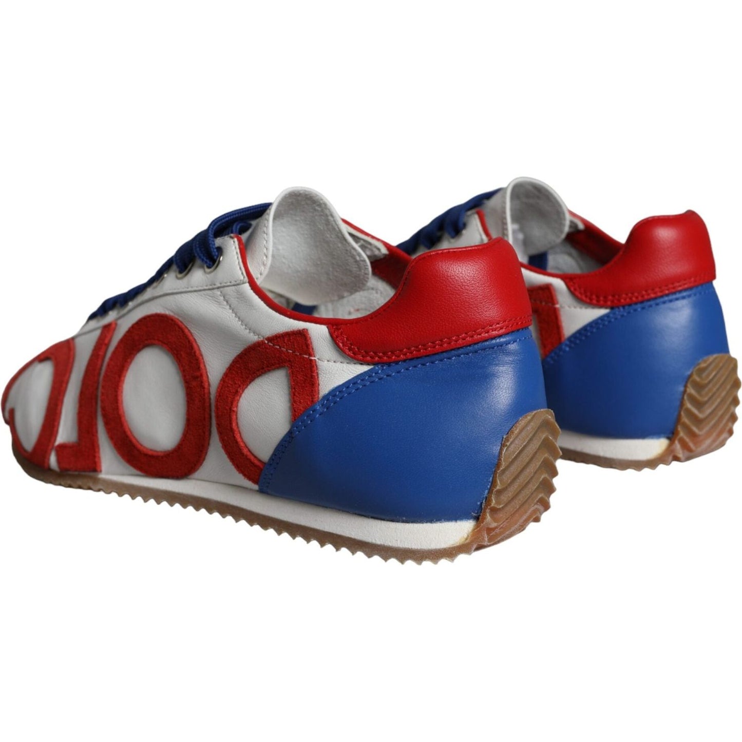 Dolce & Gabbana Multicolor Leather Logo Casual Sneakers Shoes