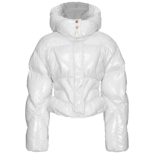 PINKO White Nylon Jackets & Coat PINKO