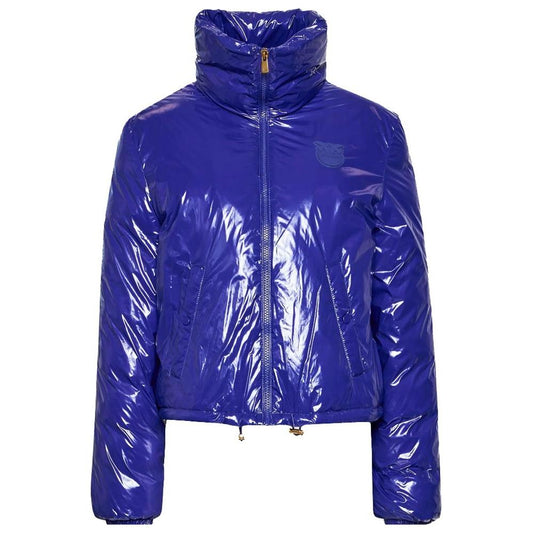 Blue Nylon Jackets & Coat