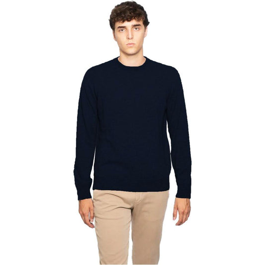 Alpha Studio Blue Wool Vergine Sweater Alpha Studio