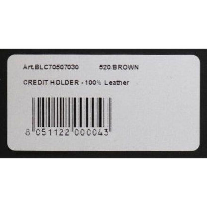 Billionaire Italian Couture Brown Leather Cardholder Wallet Wallet