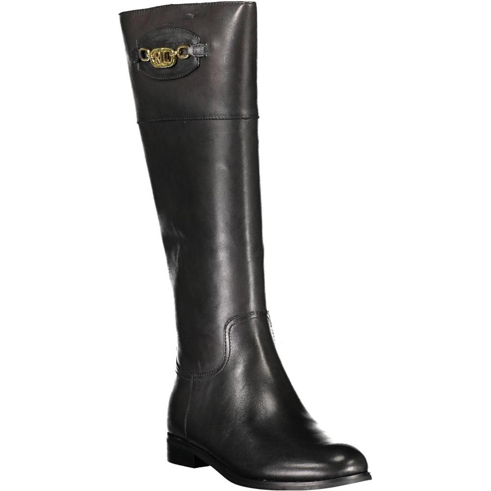 Ralph Lauren Black Polyester Boot Ralph Lauren