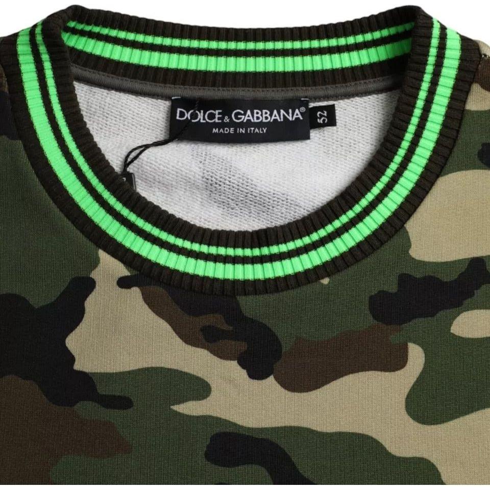 Dolce & Gabbana Multicolor Camouflage Sweatshirt Sweater Dolce & Gabbana