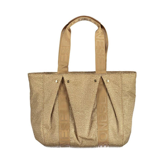 Borbonese Beige Polyester Handbag Borbonese