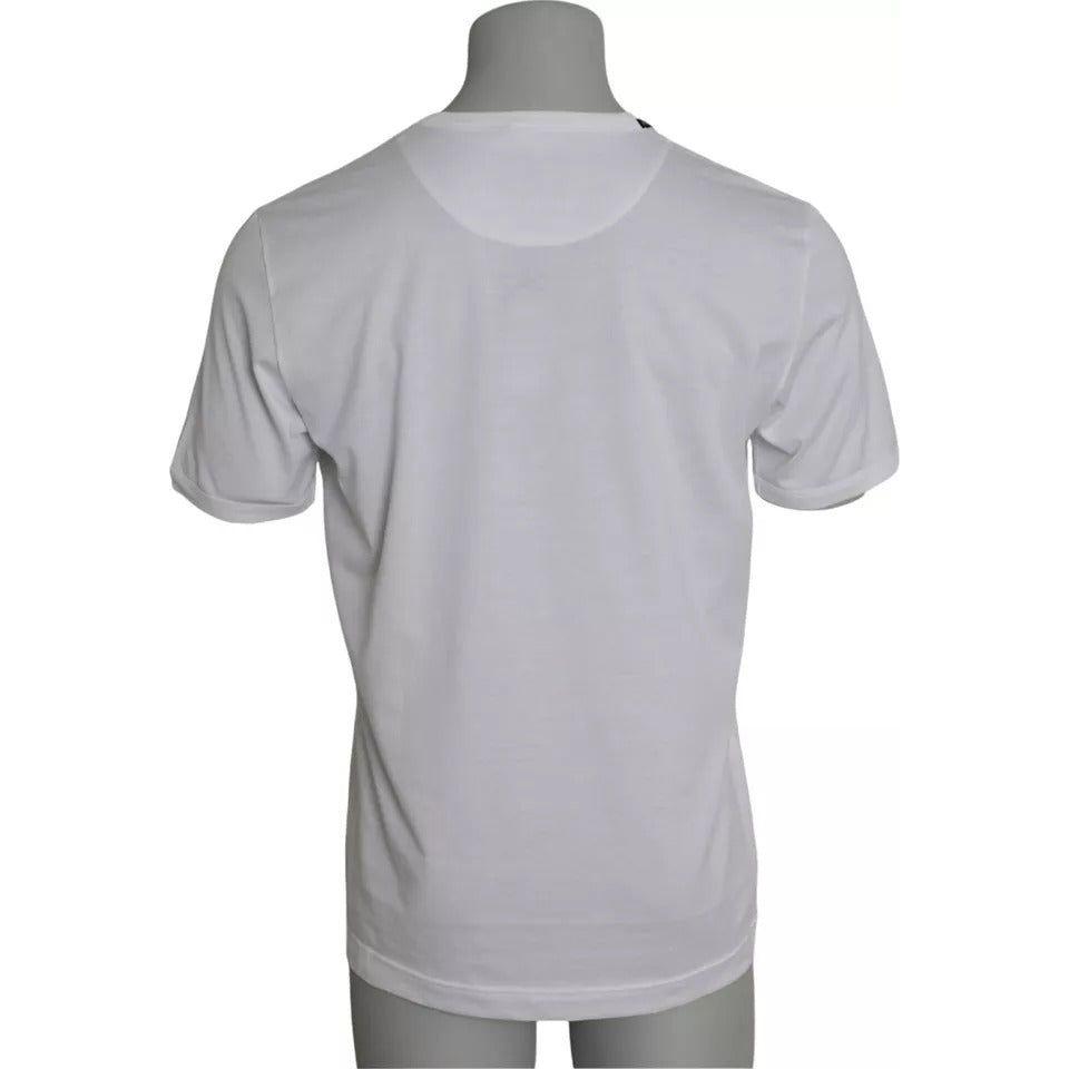 Dolce & Gabbana White Cotton Round Neck Short Sleeves T-shirt Dolce & Gabbana