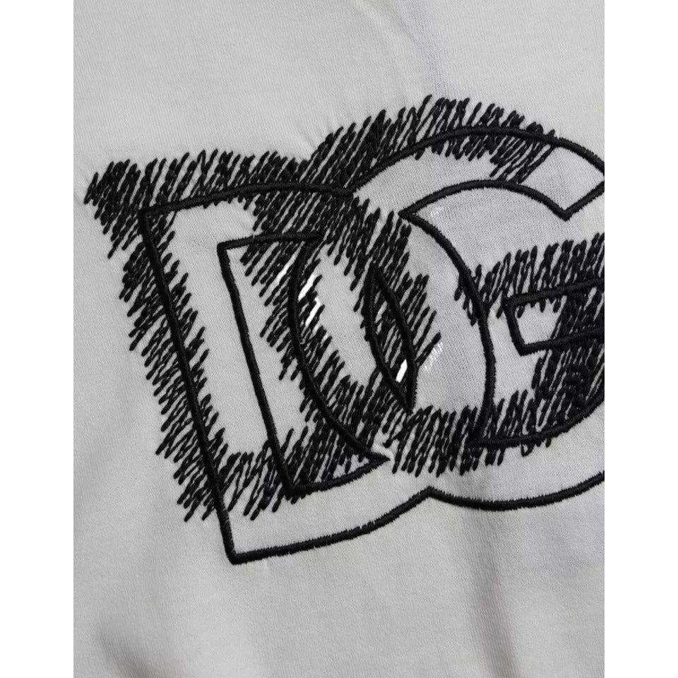 Dolce & Gabbana White Logo Round Neck Short Sleeves T-shirt Dolce & Gabbana