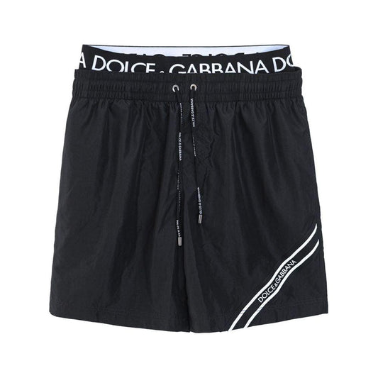 Dolce & Gabbana Black Polyester Swimwear Dolce & Gabbana