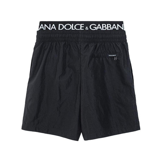 Dolce & Gabbana Black Polyester Swimwear Dolce & Gabbana