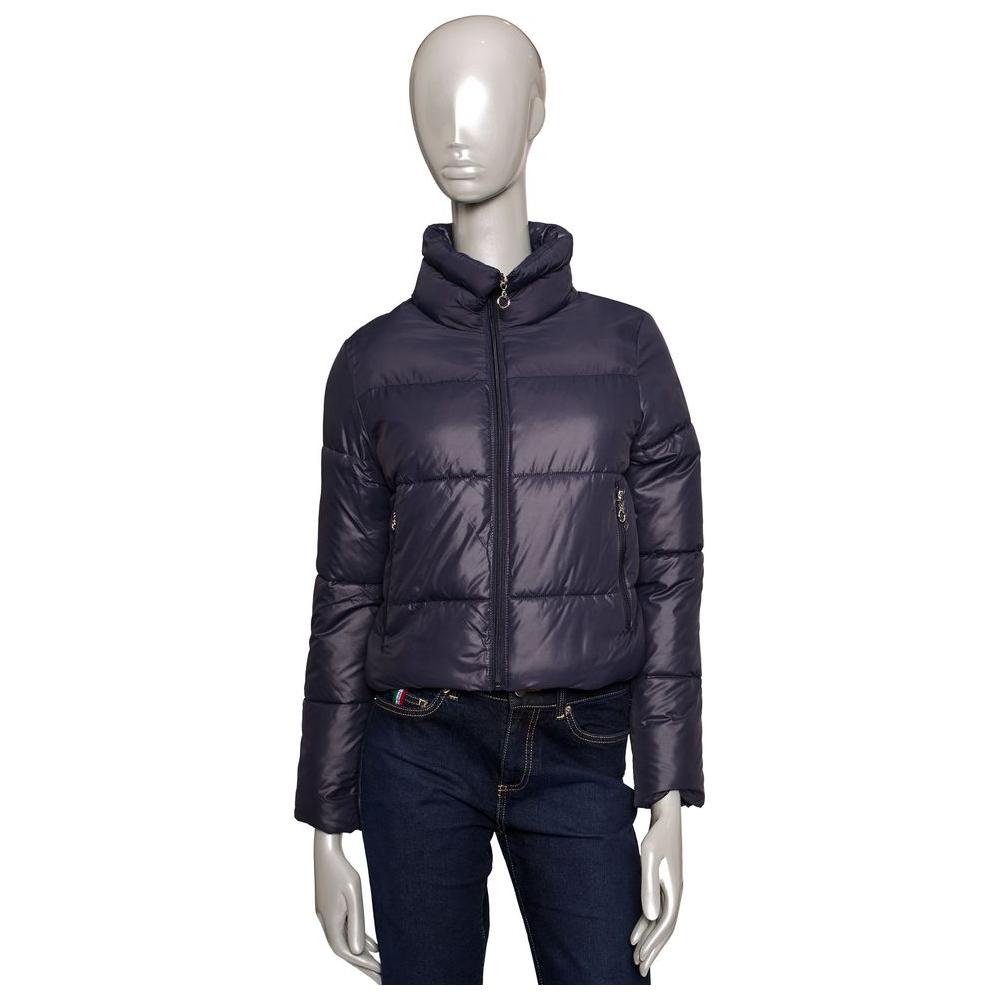 Baldinini Trend Blue Polyester Women Jacket Baldinini Trend