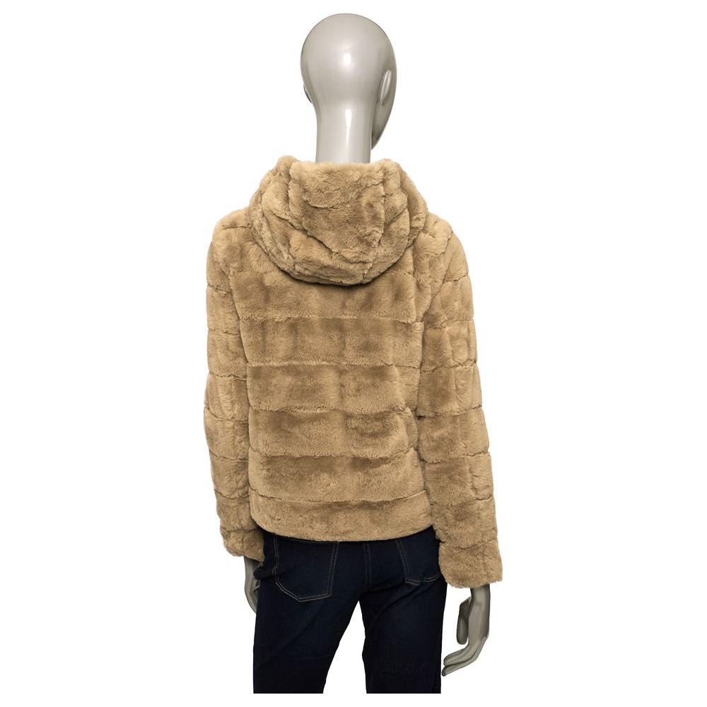 Baldinini Trend Beige Polyester Women Jacket Baldinini Trend