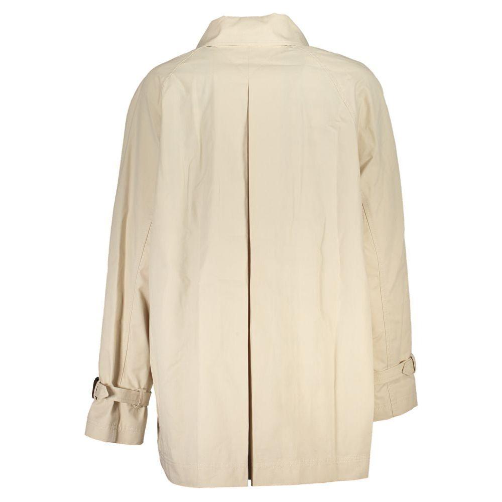 Tommy Hilfiger Beige Cotton Jackets & Coat Tommy Hilfiger