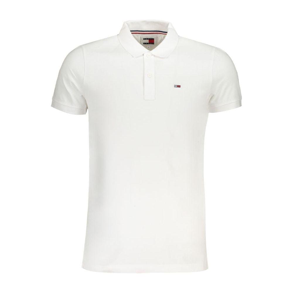 Tommy Hilfiger White Cotton Polo Shirt Tommy Hilfiger