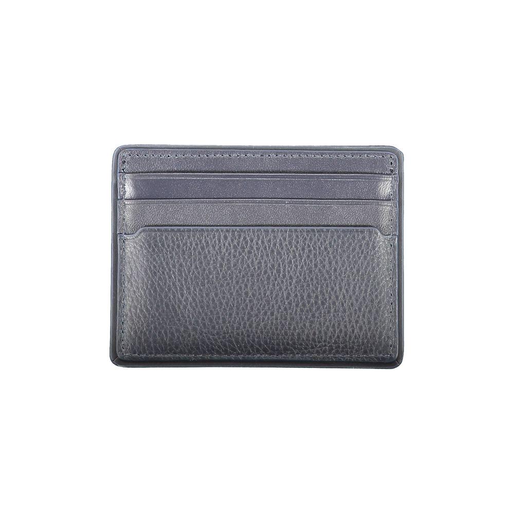 Tommy Hilfiger Blue Leather Wallet Tommy Hilfiger