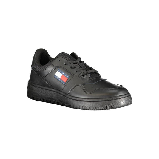 Tommy Hilfiger Black Polyester Sneaker Tommy Hilfiger