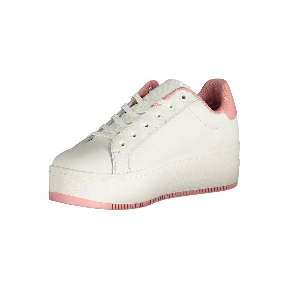 Tommy Hilfiger Pink Polyester Sneaker Tommy Hilfiger