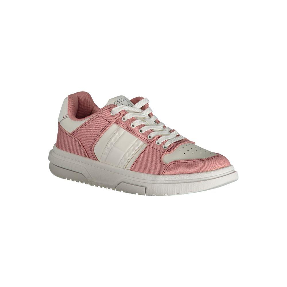 Tommy Hilfiger Pink Polyester Sneaker Tommy Hilfiger