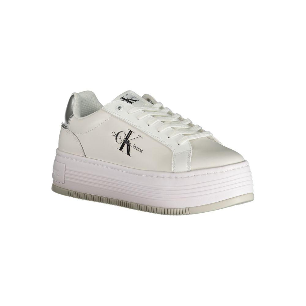 Calvin Klein White Polyester Sneaker Calvin Klein