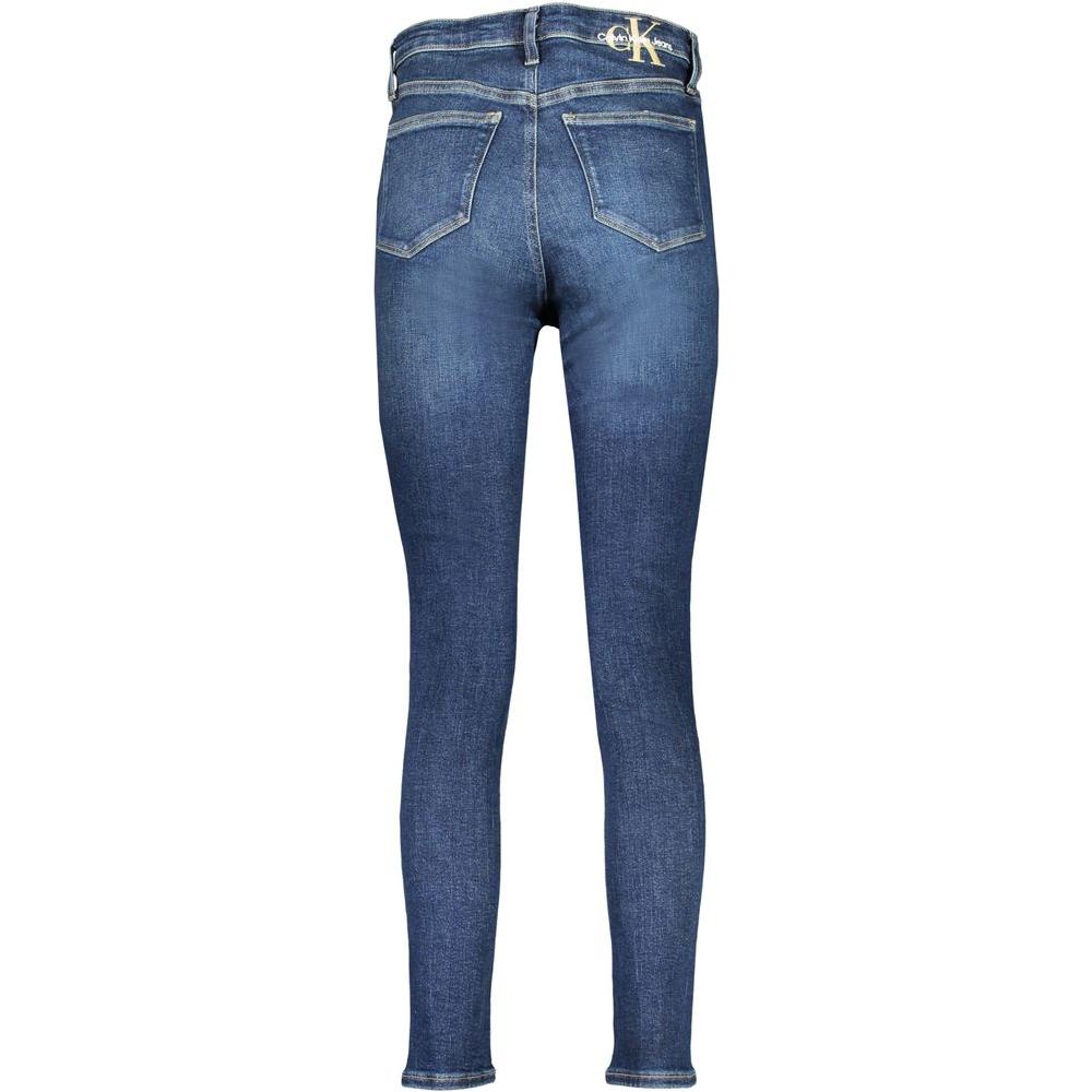 Calvin Klein Blue Cotton Jeans & Pant Calvin Klein