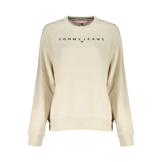 Tommy Hilfiger Beige Cotton Sweater Tommy Hilfiger