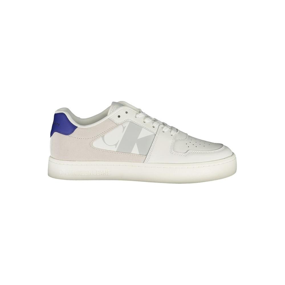 Calvin Klein White Leather Mens Sneaker Calvin Klein