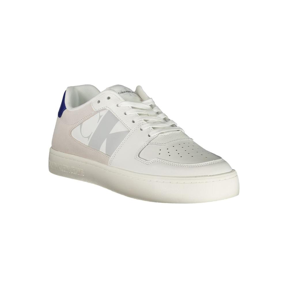 Calvin Klein White Leather Mens Sneaker Calvin Klein