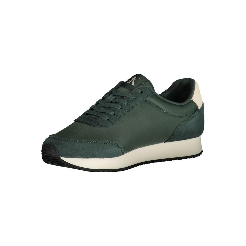 Calvin Klein Green Polyester Men Sneaker Calvin Klein