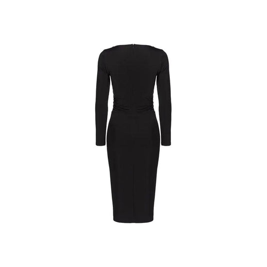 PINKO Black Viscose Dress PINKO