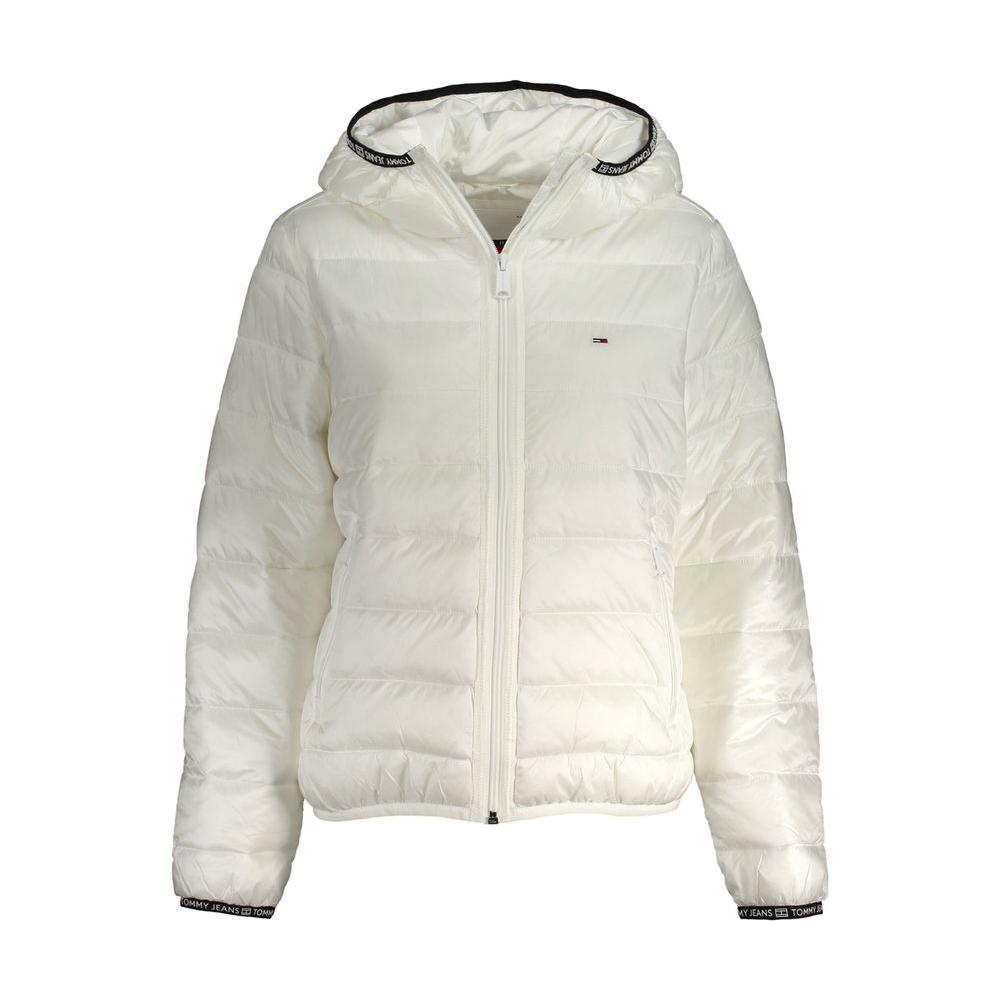 Tommy Hilfiger White Polyester Jackets & Coat Tommy Hilfiger