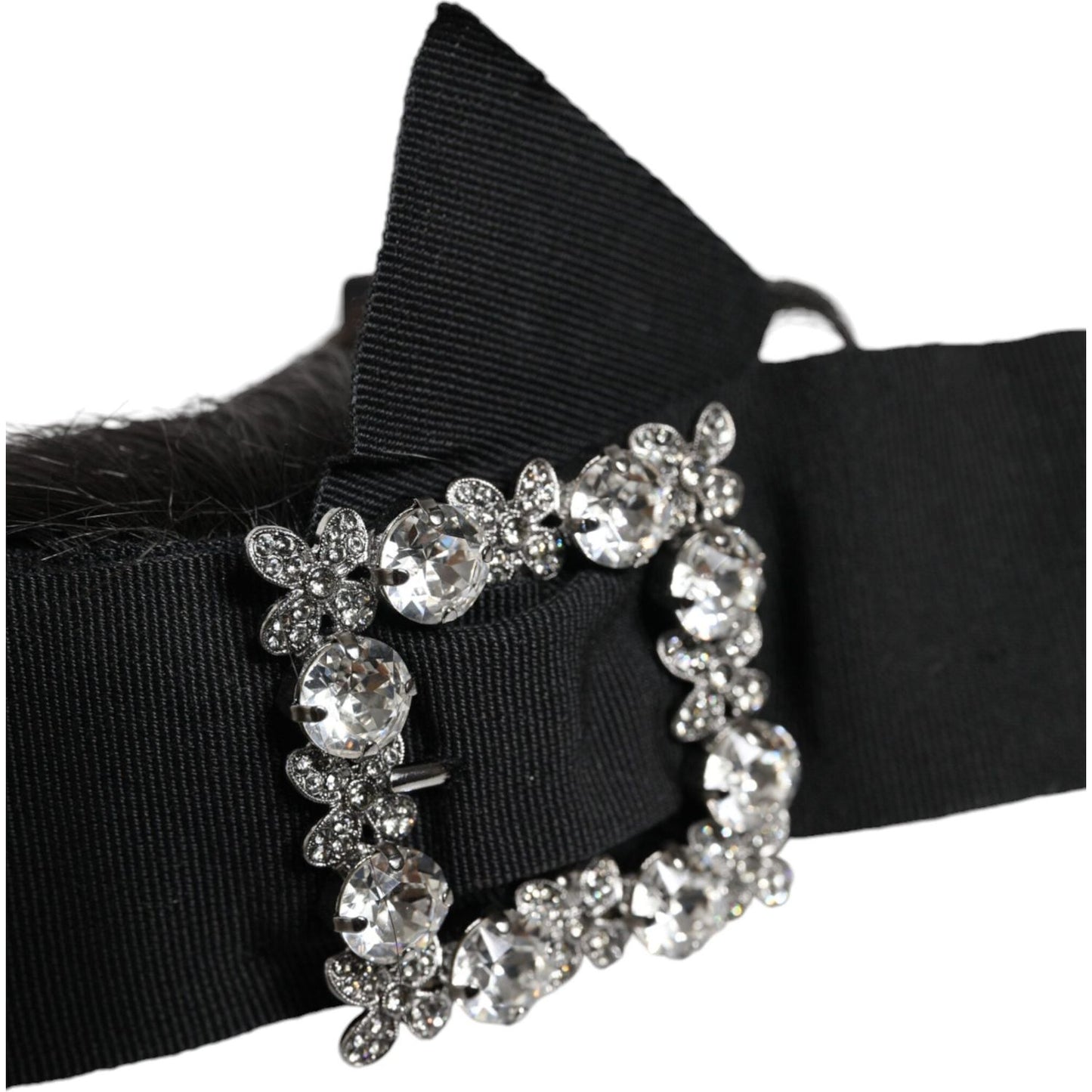 Dolce & Gabbana Black Hair Parrucchiera Crystal Headband Diadem Dolce & Gabbana