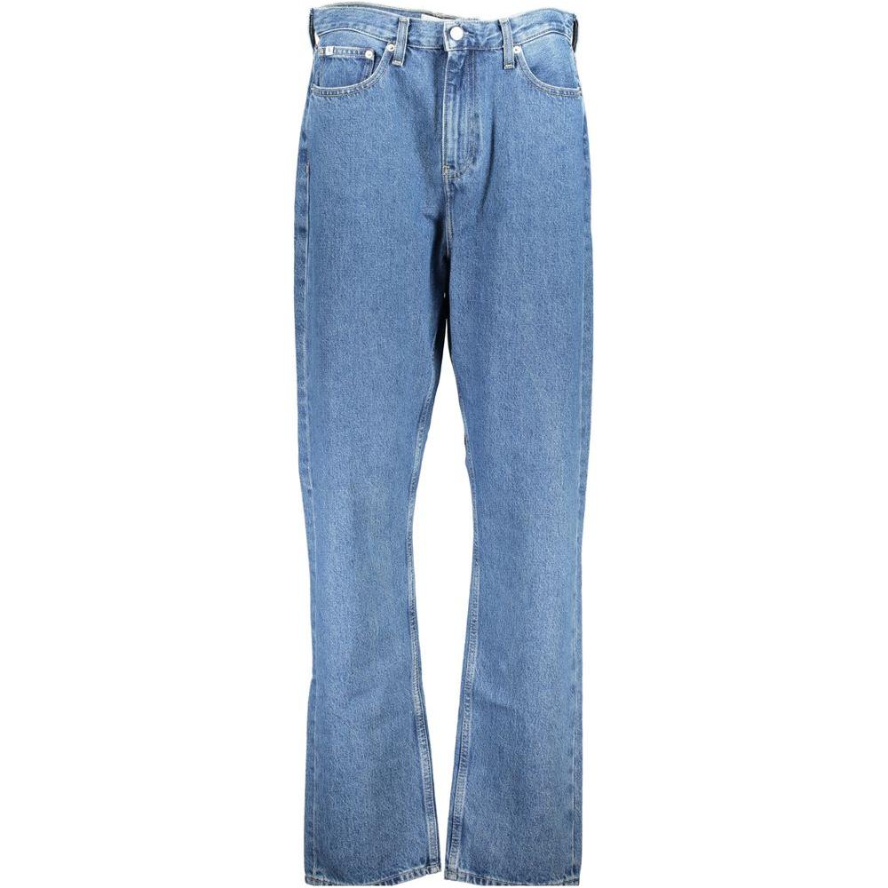 Calvin Klein Blue Cotton Jeans & Pant Calvin Klein