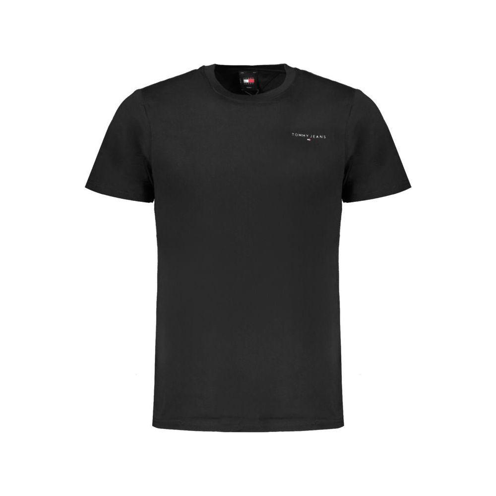 Tommy Hilfiger Black Cotton Men T-Shirt Tommy Hilfiger