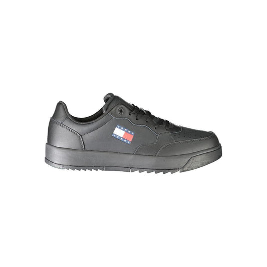 Tommy Hilfiger Black Polyethylene Men Sneaker Tommy Hilfiger