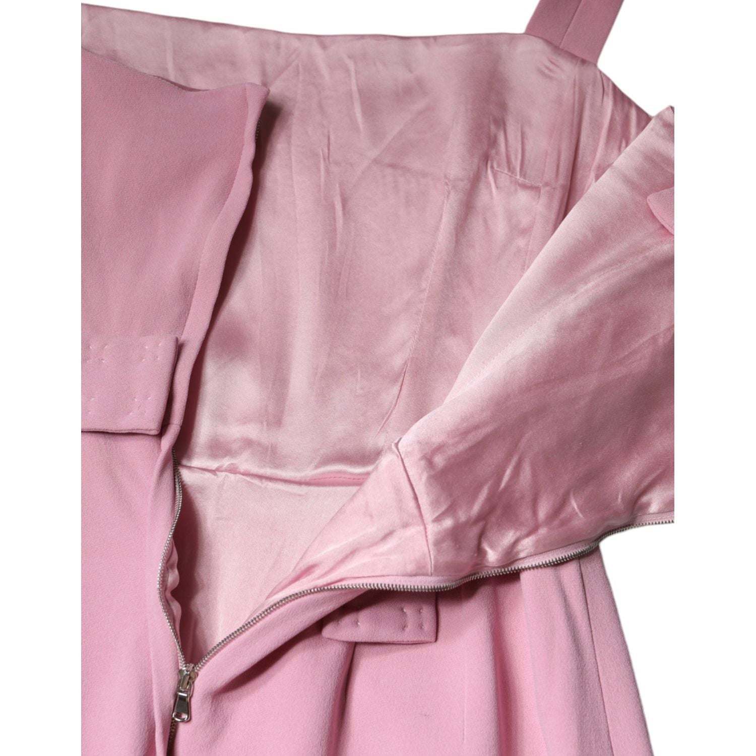 Dolce & Gabbana Pink A-line Flare Viscose Sleeveless Dress