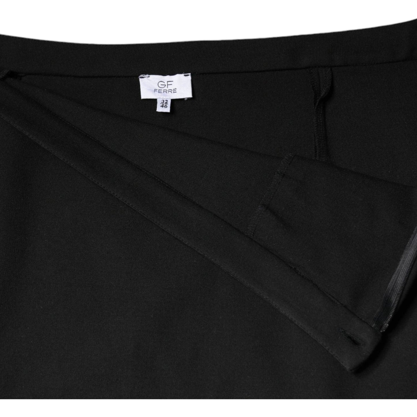 GF Ferre Black Straight Pencil Cut Knee Length Skirt GF Ferre